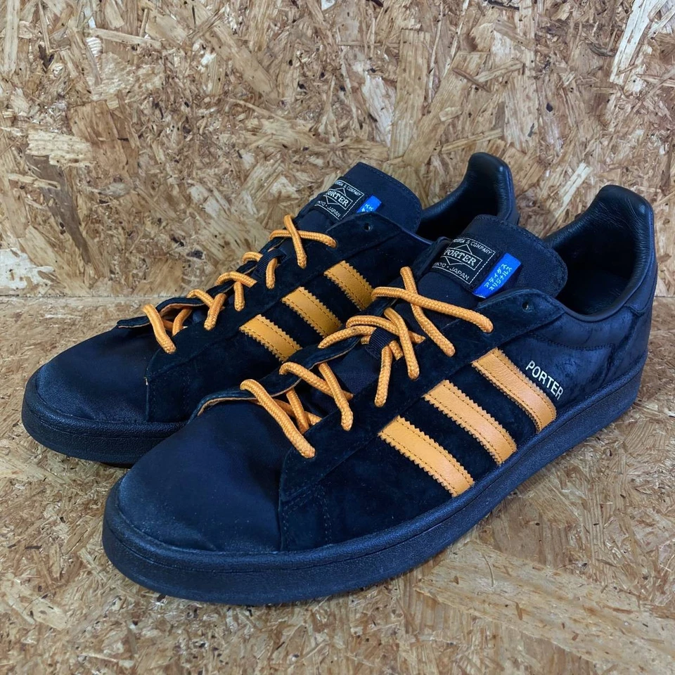 Adidas Campus Porter 2018 negro bordado negro B28143 sin caja hombres US12 Foto 1 de 4