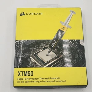 NEW Corsair XTM50 High Performance Thermal Paste Kit Ultra-Low CT-9010002-WW - Photo 1/2