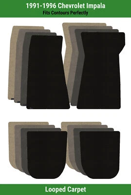 Tapetes carpete Lloyd Classic loop frente e traseira fileira para 1991-1996 Chevrolet Impala  - Imagem 1 de 4