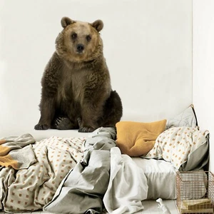 3D Tall Bear P944 Animal Wallpaper Mural Self-adhesive Removable Zoe - Picture 1 of 5