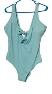 Decree Women’s Plus Size 14W one piece bathing suit mint green - Picture 1 of 4