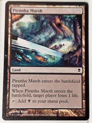 Piranha Marsh - Zendikar - Magic the Gathering MTG Nice! - Image 1 of 3
