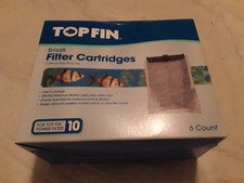 TOP FIN Small Filter Cartridges For Top Fin Power Filter 10 6 Count
