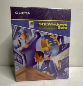 Gupta SQLWindows Solo Desktop Development System Sealed Box Windows 1994 - Picture 1 of 9
