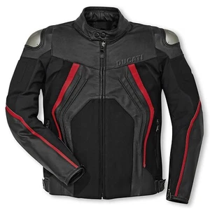 Ducati C1 Fighter Men Motorbike Racing Leather Jacket - Picture 1 of 4