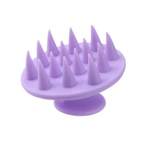 Spazzola massaggiatore cuoio capelluto capelli silicone massaggio bagno shampoo doccia detergente - Foto 1 di 4
