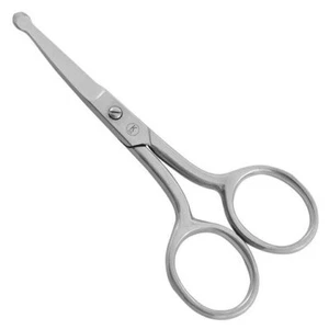 Tijeras para nariz y orejas - Tijeras para barba tijeras para hombre acero inoxidable redondo - Imagen 1 de 3