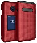 Nakedcellphone Case for Consumer Cellular Verve Snap Flip Phone, Slim Hard Red