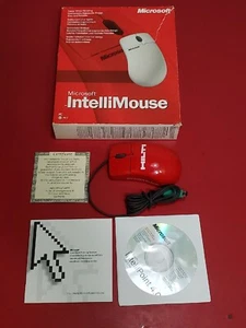 Rare RED HILTI Microsoft IntelliMouse  Mouse 5v 20mA PS/2 Compatible New OpenBox - Picture 1 of 19