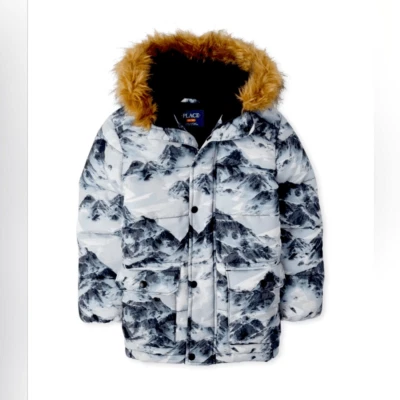 NWOT The Children’s Place Boys Mountain Parka Jacket - Steamboat size L 10/12 - Image 1 of 3