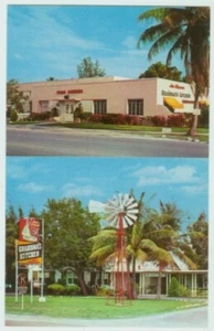 VINTAGE MIAMI FL GRANDMA'S KITCHEN RESTAURANT POSTCARD FARM DINNERS 1954 081021 - Picture 1 of 2