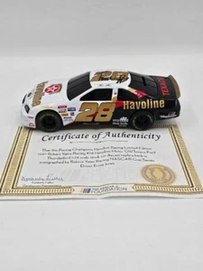 Ernie Irvan SIGNED # 28 Havoline Ford - 1997 Racing Champs 1:24th diecast BANK - Picture 1 of 7