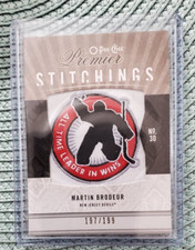 Martin Brodeur 2009-10 O-Pee-Chee Premier Stitchings /199 Brodeur #PS-MB HOF