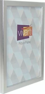 Cornice portafoto poster Vivarti A1 A2 A3 A4 A5 argento sottile lucido pronta all'uso - Foto 1 di 105