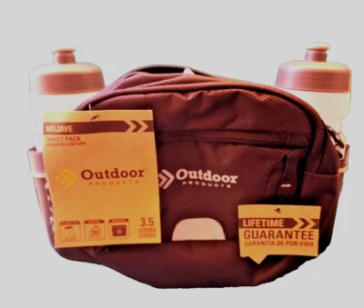 H2O Mojave Waist Pack Water Bottle Holder w 2 Bottle Outdoor Products Fanny Pack - Image 1 of 4