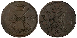 SWEDEN Adolf Frederick Copper 1762 SM 2 Ore  KM# 461 (19 618) - Picture 1 of 3