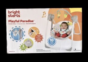 Bright starts Playful Paradise Portable Baby Swing with 10 Melodies - NEW