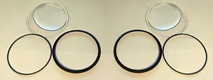 2 x Avon S10 Gas Mask Replacement Lens Clear SP70007 Plano Eye Piece - Picture 1 of 12