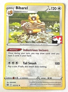 Bibarel 121/172 Non Holo Rare Exclusive Pokemon Prize Pack Series 3 Near Mint NM - Picture 1 of 4
