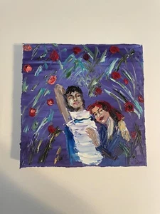 Dua Lipa Levitating Music Video Oil Painting on Canvas Anwar Hadid Pop Art - Picture 1 of 7