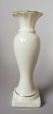 BELLEEK Fine Porcelain Classic Gold Bud Vase 7": 11th Mark (Green) Ireland/Irish