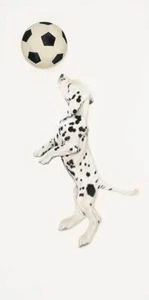 Brett Longley Live It, Love It, Play It - Stampa artistica cucciolo di dalmazione cane calcio - Foto 1 di 1