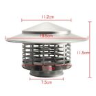 Stainles Steel Ventilated Rain Cap Stove Pipe Protector Cover  Fireplaces