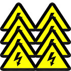  20 arkuszy Naklejki z logo Ostrzeżenie Małe elektryczne znaki ogrodzeniowe Emblematy