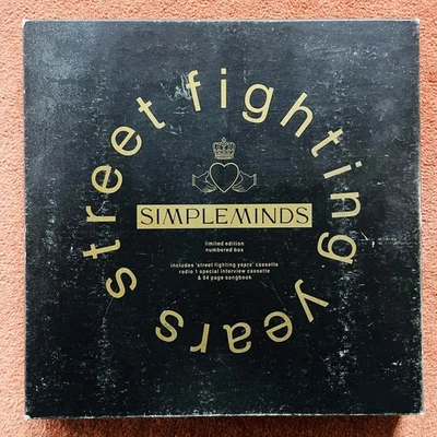 Simple Minds Street Fighting Years 3x Cassette Tape Box Set 1989 Virgin Records - Image 1 of 4