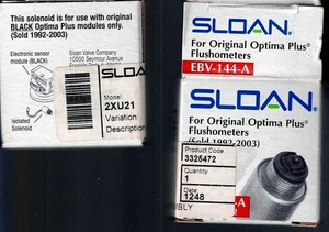SLOAN 2XU21 SOLENOID ASSEMBLY EBV-144-A 3325472 - Picture 1 of 1