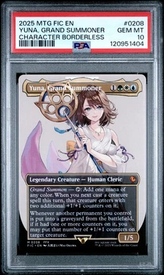 Yuna, Grand Summoner #0208 2025 Magic MTG Final Fantasy Borderless PSA 10 - Image 1 of 2