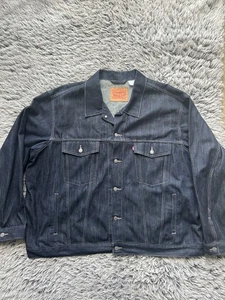 Levis Jacket Mens 5XL Blue Denim Trucker Western Cowboy USA Rodeo - Picture 1 of 12