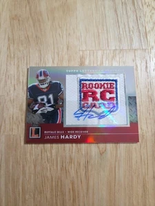 2008 Topps Letterman JAMES HARDY Rookie Logo Patch Refractor Autograph /10 Auto - Picture 1 of 10