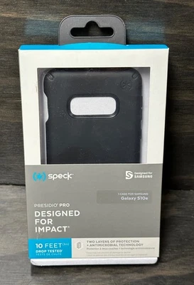NEW Speck Presidio Pro Soft Touch Case for Samsung Galaxy S10e (ONLY) - Black - Image 1 of 4