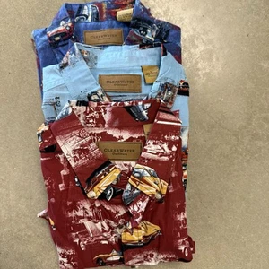 Clear Water Outfitters Corvette Mens Shirt Button Down Classic Short Sleeve 3pk - Picture 1 of 23