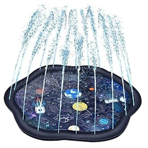 Toddlers Splash Pad 60-Inch, Adjustable Outdoor Water Play Sprinklers, - Picture 1 of 8