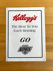 1995 Print Ad Kellogg's LA Kings Hockey - Picture 1 of 1