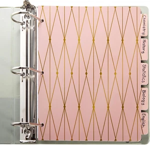 6 Sets of 5 Tab Dividers for 3 Ring Binders, 30 Total Bulk Dividers for Offic... - Picture 1 of 12