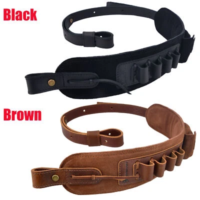 WAYNE'S DOG Correa de escopeta rifle honda ranura de cuero suave .308 .357 .22 12GA Foto 1 de 4