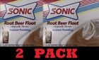 2x Sonic ROOT BEER FLOAT Dessert Instant Pudding Mix 3.06 oz - 2 BOXES