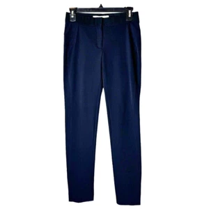 Pantalones de barba Veronica para mujer 2 negros frente plano tiro bajo tobillo pierna ajustada lujo - Imagen 1 de 8