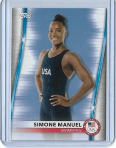 2020 TOPPS OLYMPICS SIMONE MANUEL CARD #23 ~ USA SWIMMING 2021 ~ QTY - Picture 1 of 2