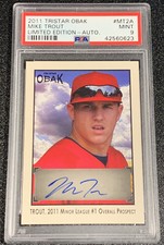 2011 Mike Trout Tristar Obak Auto #’d /33 PSA 9 MINT Rookie RC Pop 2 Autograph
