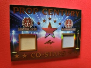 JENNIFER LOPEZ ALEX RODRIGUEZ WORN RELIC CARD #d56/85 2019 LEAF PROP CO-STARS - Picture 1 of 2
