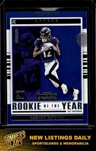 2021 Panini Contenders #ROY-RBA Rashod Bateman Rookie of the Year Contenders - Picture 1 of 2