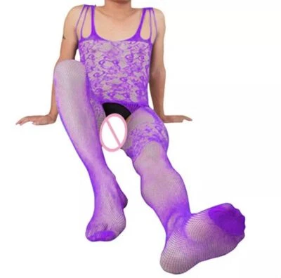 Bodystocking Bodysuit Herren Sexy Dessous Netz Catsuit Für Männer Erotik Erotik - Bild 1 von 2