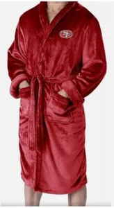 Bata de baño para hombre San Francisco 49ers NFL toque de seda NOROESTE L/XL NUEVA EN CAJA - Imagen 1 de 4