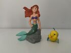 Disney Little Mermaid Ariel & Flounder Bullyland Rare Figure