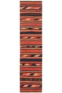 Kelim 349x82 cm Handgewebter Perserteppich Kilim Wolle Carpet Rug Orient Läufer - Bild 1 von 14