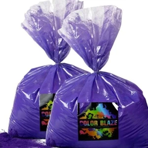 Color Blaze - 50lbs Purple Colored Powder Holi Fun Run Color War Festival Party - Picture 1 of 6